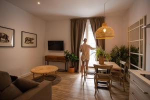 Televízia a/alebo spoločenská miestnosť v ubytovaní Loft Deluxe Herrería 6 - Vivienda Vacacional.