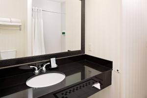 a bathroom with a sink and a mirror at Fairfield Inn and Suites by Marriott El Paso in El Paso