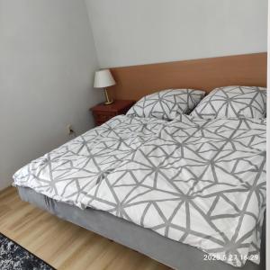 Łóżko lub łóżka w pokoju w obiekcie Apartament Pod Lipą