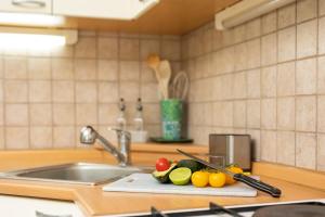 Kuchyň nebo kuchyňský kout v ubytování Apartment Krebelj by El-Pi Tours