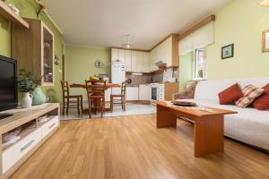 TV a/nebo společenská místnost v ubytování Apartment Krebelj by El-Pi Tours