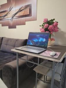 A television and/or entertainment centre at Studio VIP-ZONE