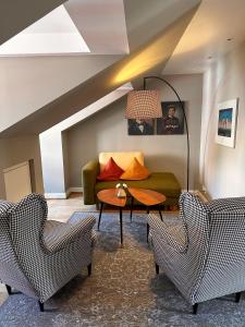 Posezení v ubytování Hotel Zur Alten Brücke