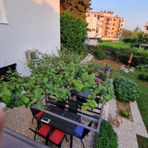 Vonkajšia záhrada v ubytovaní Apartman Dona