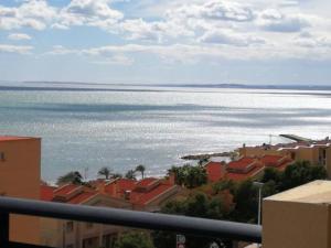 a view of the ocean from a building at Frente a Tabarca in Santa Pola