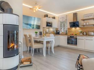 Kuchyň nebo kuchyňský kout v ubytování Villa Strandblick Zingst