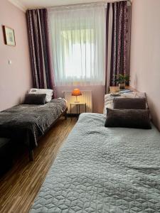 Postel nebo postele na pokoji v ubytování Lakeside Family Apartment