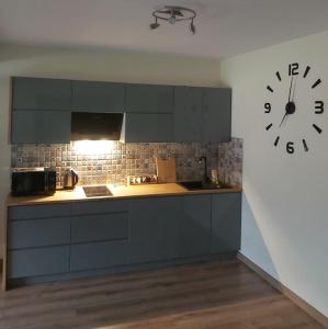 Kuchnia lub aneks kuchenny w obiekcie Dębowy Apartamenty/Pokoje