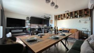 Kuchyň nebo kuchyňský kout v ubytování Top Design Apartment