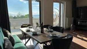 Posezení v ubytování Top Design Apartment