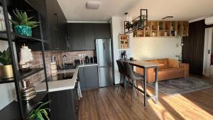 Kuchyň nebo kuchyňský kout v ubytování Top Design Apartment