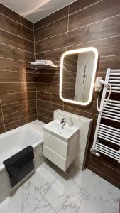 Koupelna v ubytování Top Design Apartment