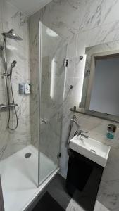 Koupelna v ubytování Top Design Apartment