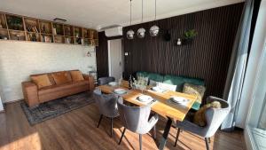 Posezení v ubytování Top Design Apartment