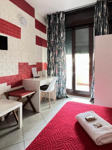 Postel nebo postele na pokoji v ubytování Guest House Brianza Room