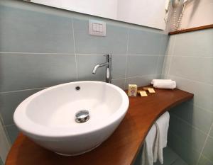 Koupelna v ubytování Altavilla Albergo meublé