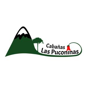 una montagna con le parole calabasas la pucinas di Cabañas Las Puconinas a Pucón