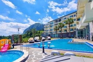 Bazén v ubytování Y Resort Jeju nebo v jeho okolí