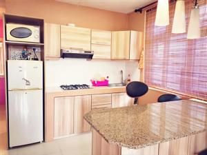 Η κουζίνα ή μικρή κουζίνα στο Konkan Apartment