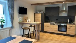Kuchyň nebo kuchyňský kout v ubytování Ferienwohnungen LODGE-B
