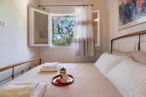 Katil atau katil-katil dalam bilik di Polys Villa Lefkada 2