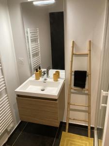 ห้องน้ำของ Appartement au cœur d'Espalion Le Perchoir du Lot