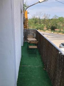 Balkón nebo terasa v ubytování Bel appartement proche chateau Laurens
