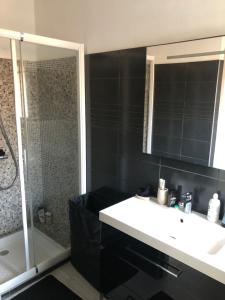 Koupelna v ubytování Bel appartement proche chateau Laurens