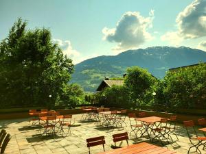 Nespecifikovaný výhled na hory nebo výhled na hory při pohledu z bed and breakfast