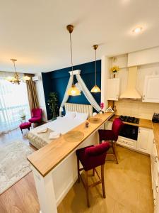 Køkken eller tekøkken på Luxury Studio Mamaia Nord