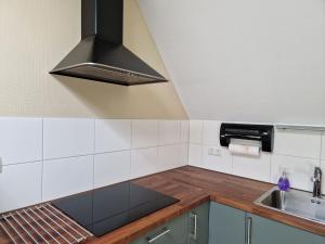 Kuchyň nebo kuchyňský kout v ubytování B&B Bosstee
