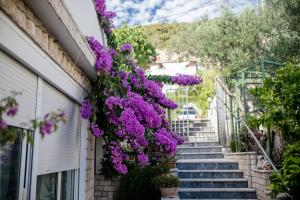 Zahrada ubytování Apartments in Supetarska Draga with sea view, terrace, air conditioning, WiFi 4551-1 and 4551-2