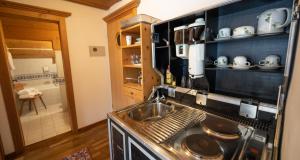 Kuchyň nebo kuchyňský kout v ubytování Försterhaus & Haus Andrea + 37 fotografií