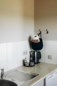 Kuchyň nebo kuchyňský kout v ubytování Durbes Atvari - brīvdienu mājas ar saunu