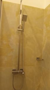 eine Dusche mit Duschkopf im Bad in der Unterkunft Villa Sanitha in Ambalangoda