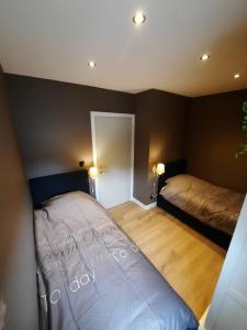 1 dormitorio con 2 camas en una habitación en Guesthouse 66, en Lommel