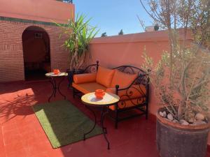 Posezení v ubytování Riad Malida Marrakech