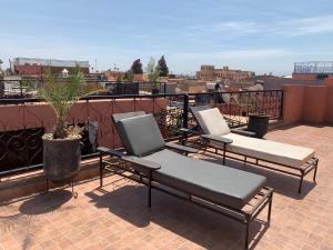 Balkón nebo terasa v ubytování Riad Malida Marrakech
