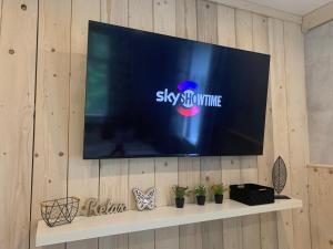 TV a/nebo společenská místnost v ubytování Penzión Astoria