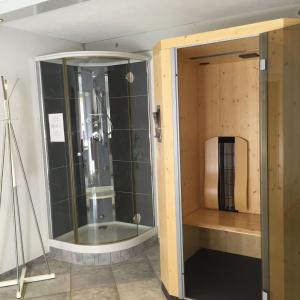 Koupelna v ubytování Schlossnerhof