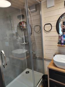Koupelna v ubytování Mariolas Tinyhouse