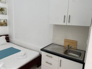 Kuchyň nebo kuchyňský kout v ubytování Spile Rooms Lukas