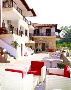 Balkón nebo terasa v ubytování Avra Hotel