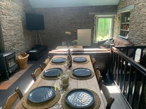 Posezení v ubytování La Maison Ardoise