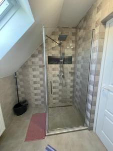Kúpeľňa v ubytovaní Siófok apartman