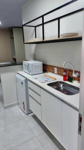 Dapur atau dapur kecil di Apartamento Studio Centro