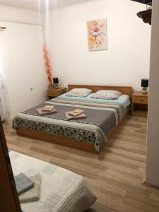 Postel nebo postele na pokoji v ubytování Apartmani Luiza