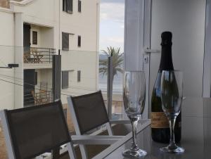 Balkón nebo terasa v ubytování Apartamento Rodhes playa 2-A5