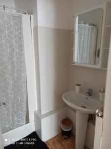 Et badeværelse på Appartement hyper centre Dunkerque