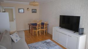 TV a/nebo společenská místnost v ubytování Apartament Gruba Ryba